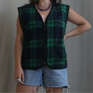 Coliseum Wool Blend Plaid Vest